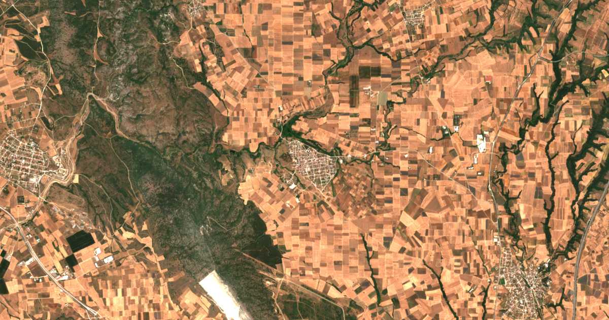 Mapa por satélite de Krithiá