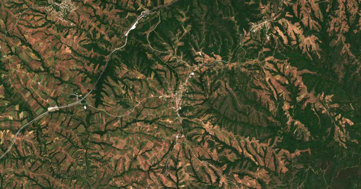 Mapa por satélite de Lachanás