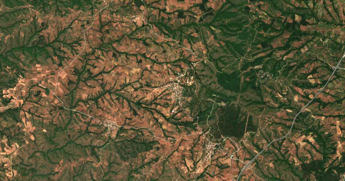 Mapa por satélite de Lefkochórion