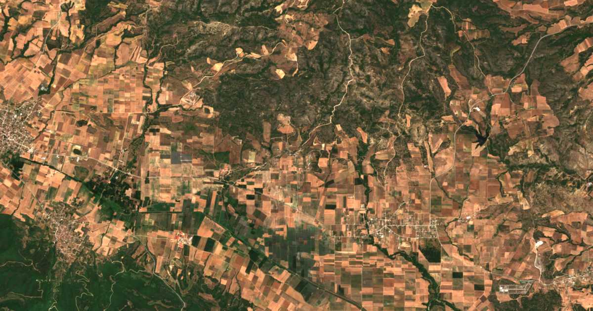 Mapa por satélite de Mesókomo