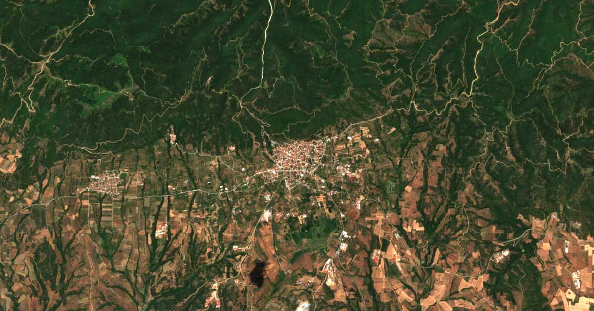 Mapa por satélite de Sochos
