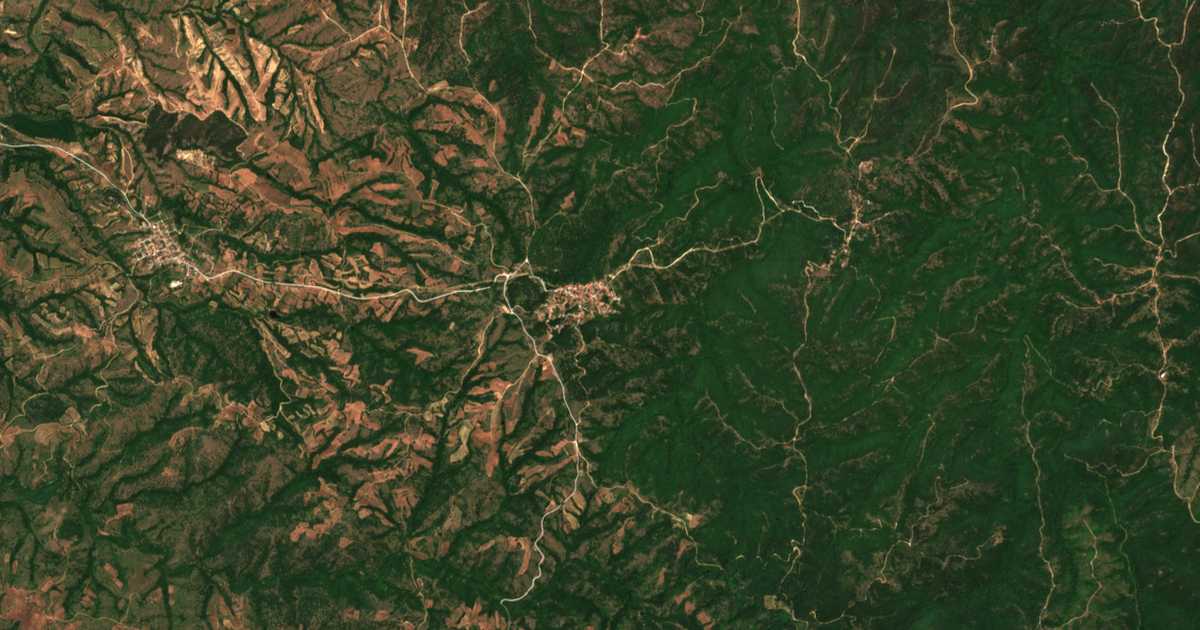 Mapa por satélite de Vertískos