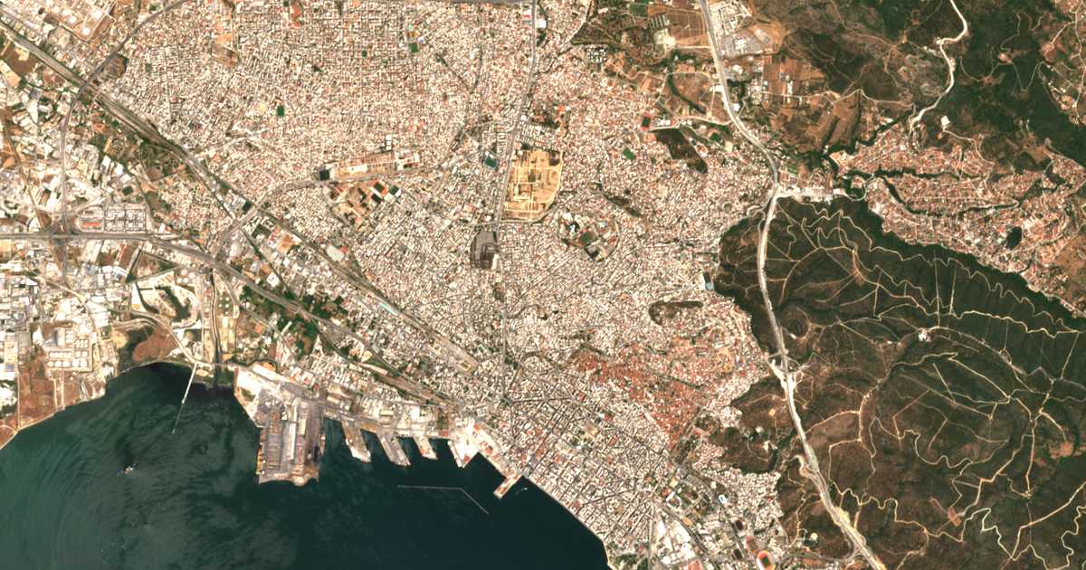 Mapa por satélite de Neápolis
