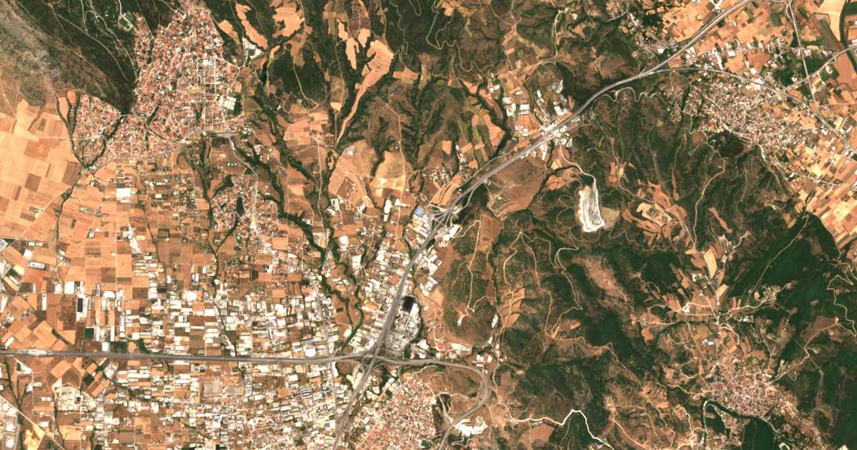 Mapa por satélite de Anthoúpoli