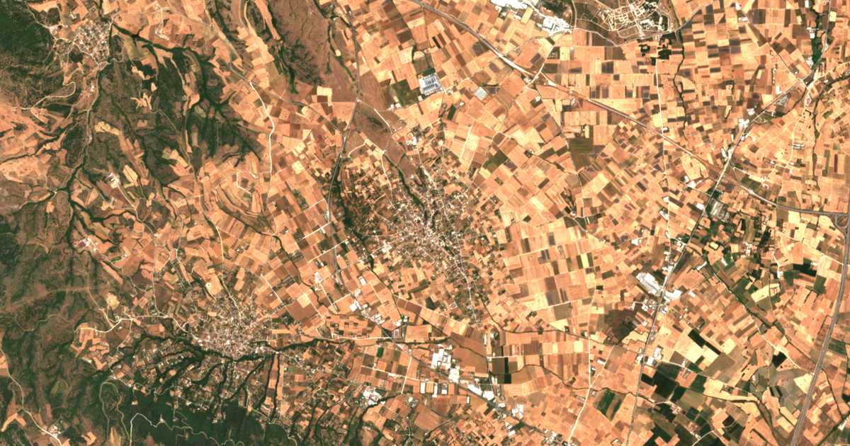 Mapa por satélite de Drymós