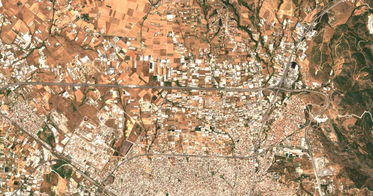 Mapa por satélite de Egnatía