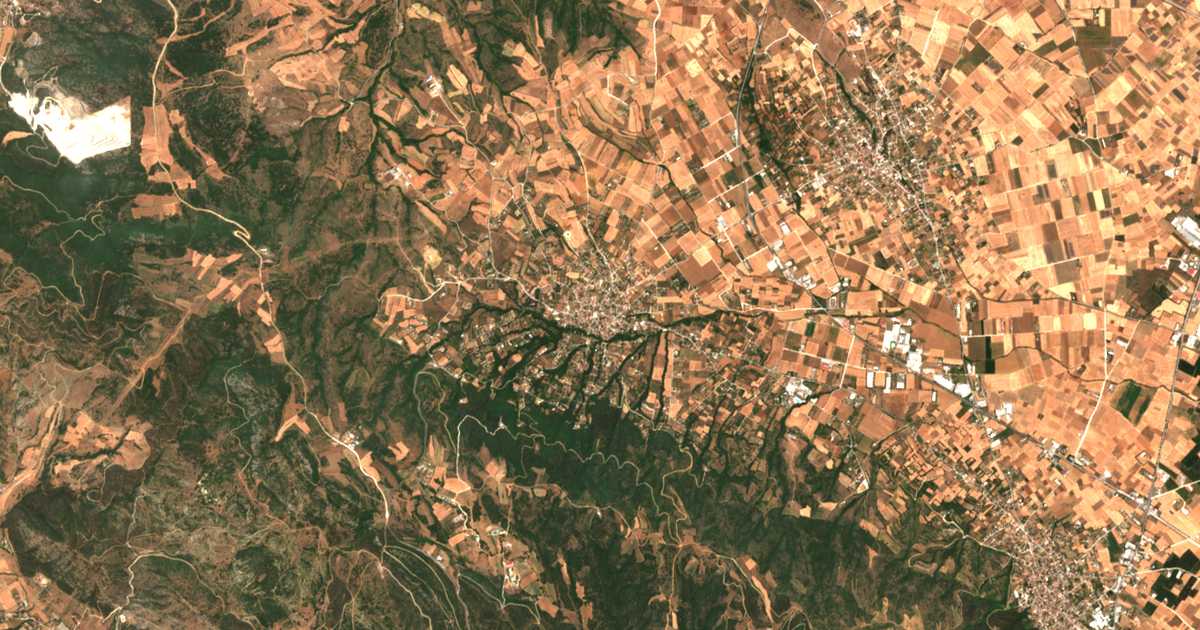 Mapa por satélite de Melissochórion