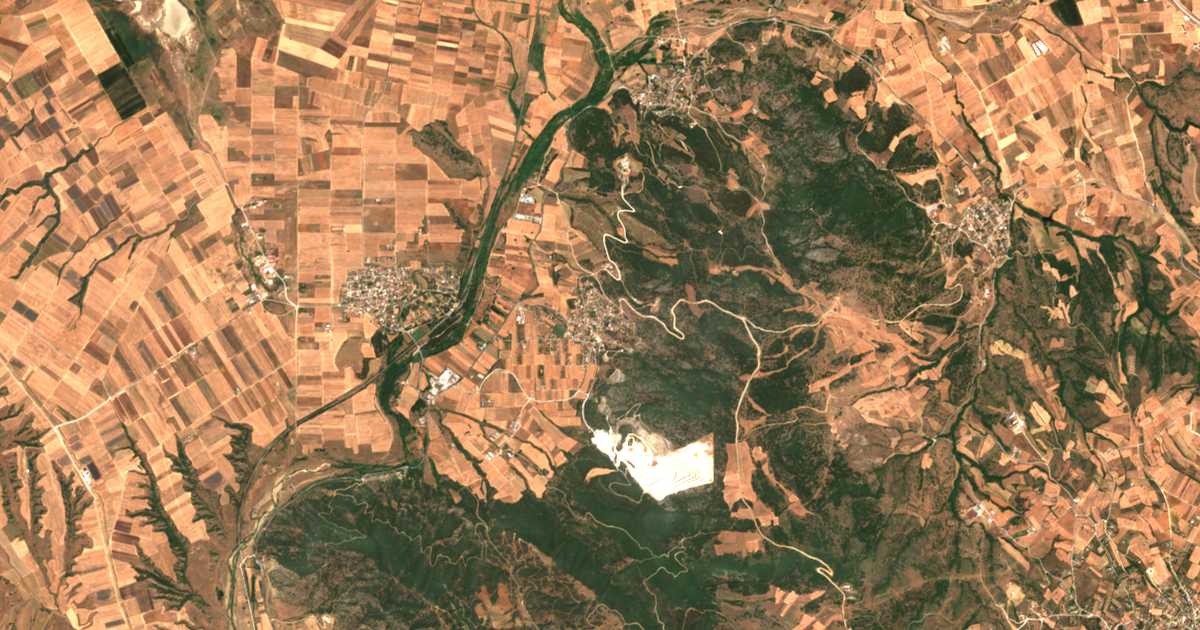 Mapa por satélite de Mesaíon