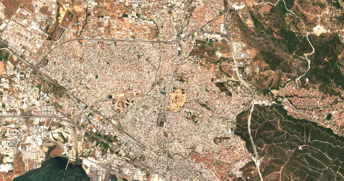 Mapa por satélite de Stavroupoli