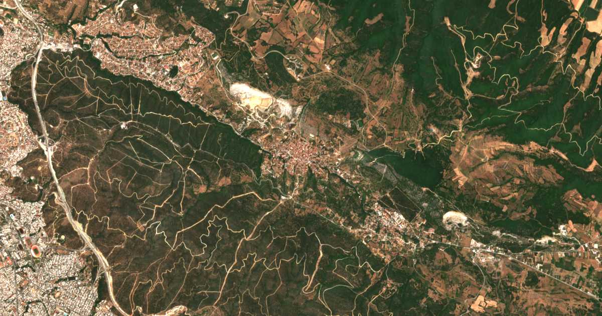 Mapa por satélite de Asvestochórion