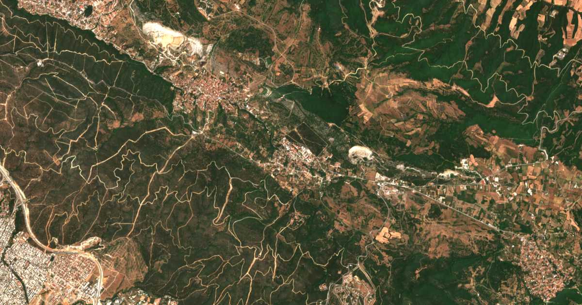 Mapa por satélite de Exochí
