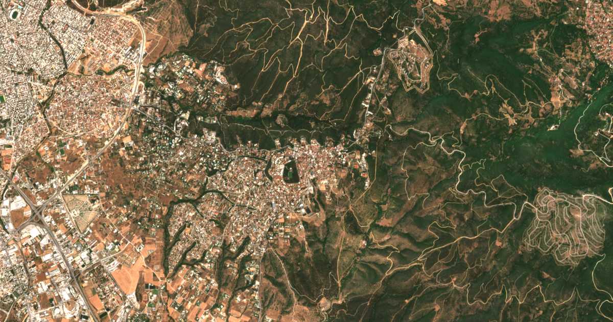 Mapa por satélite de Panorama