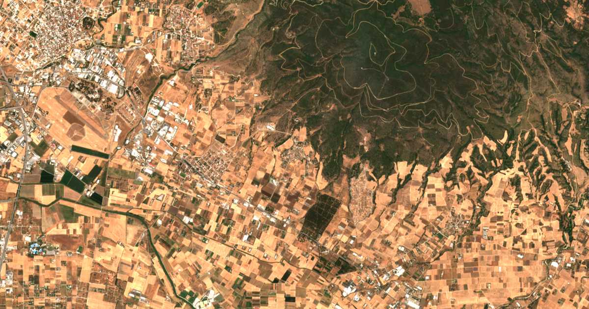 Mapa por satélite de Filothéi