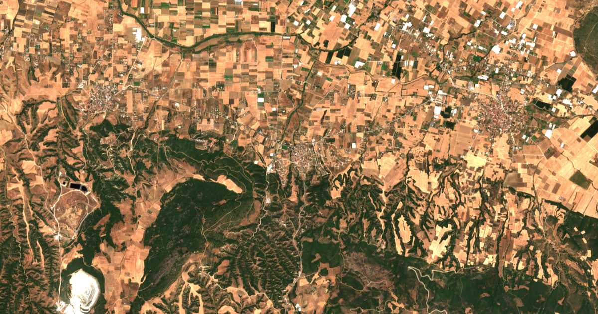 Mapa por satélite de Sourotí