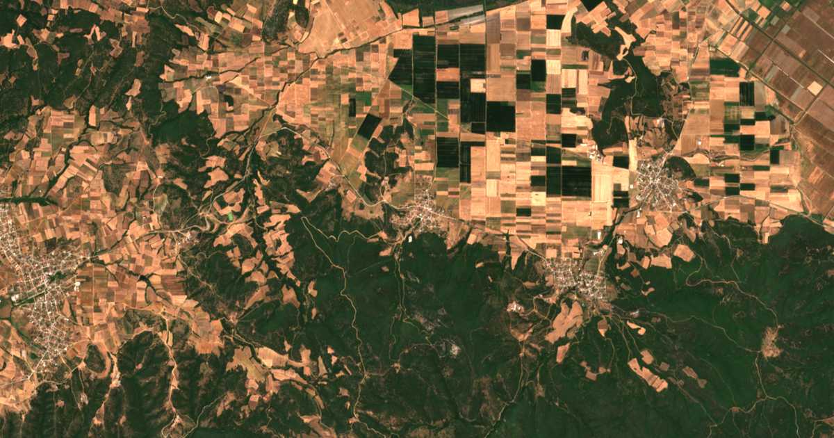 Mapa por satélite de Anoixiá