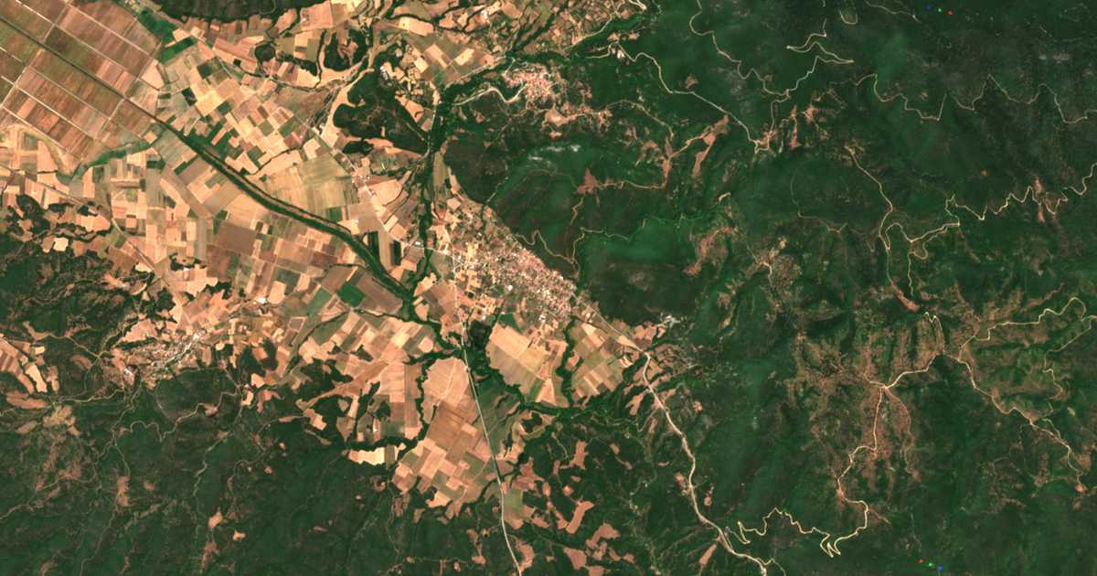 Mapa por satélite de Aréthousa