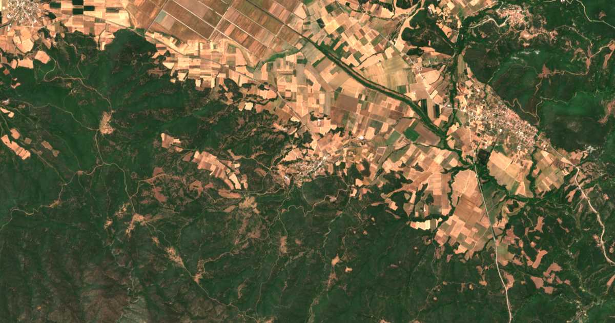 Mapa por satélite de Lefkoúda