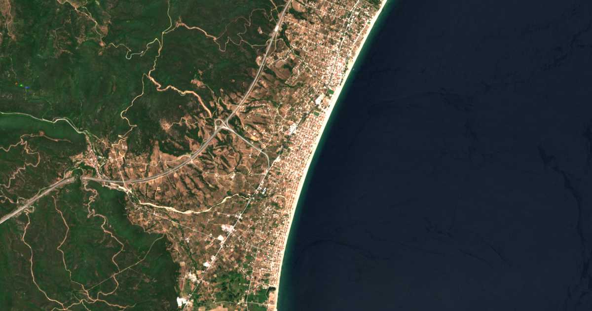 Mapa por satélite de Néa Vrasná