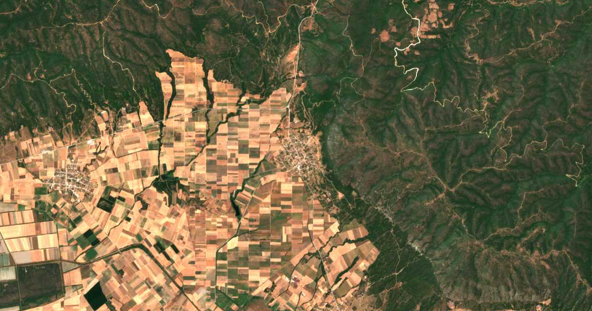 Mapa por satélite de Skepastón