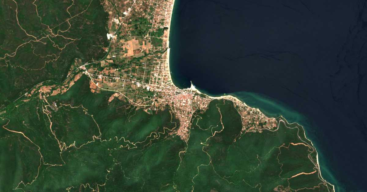Mapa por satélite de Stavrós