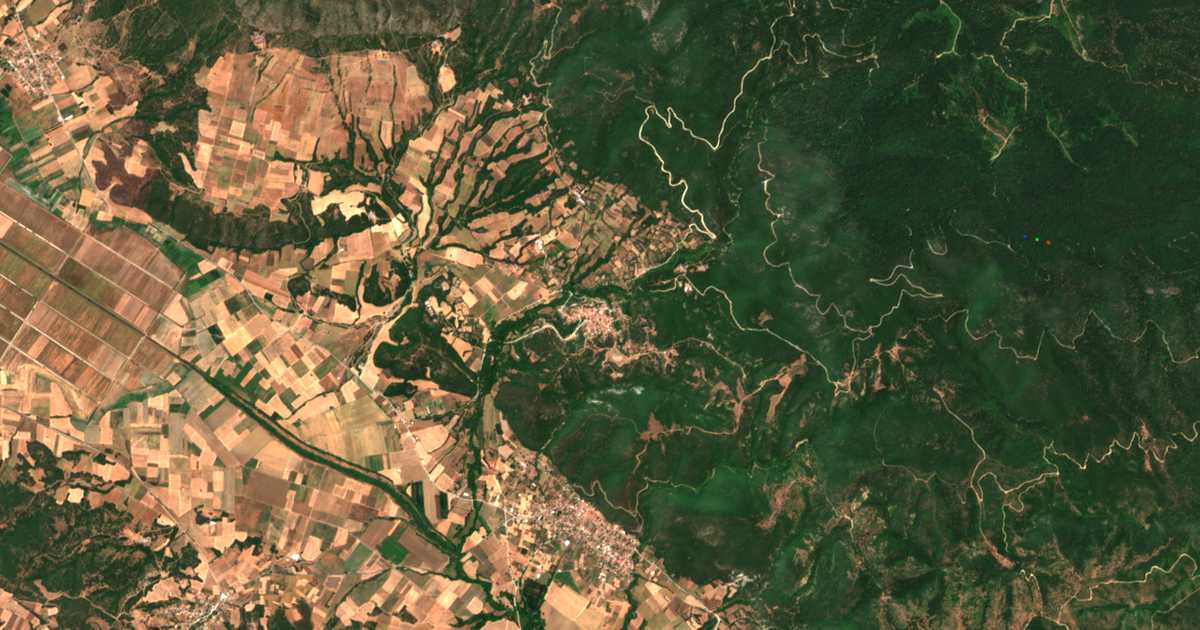 Mapa por satélite de Stefaniná