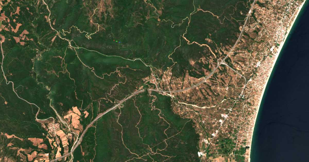 Mapa por satélite de Vrasná