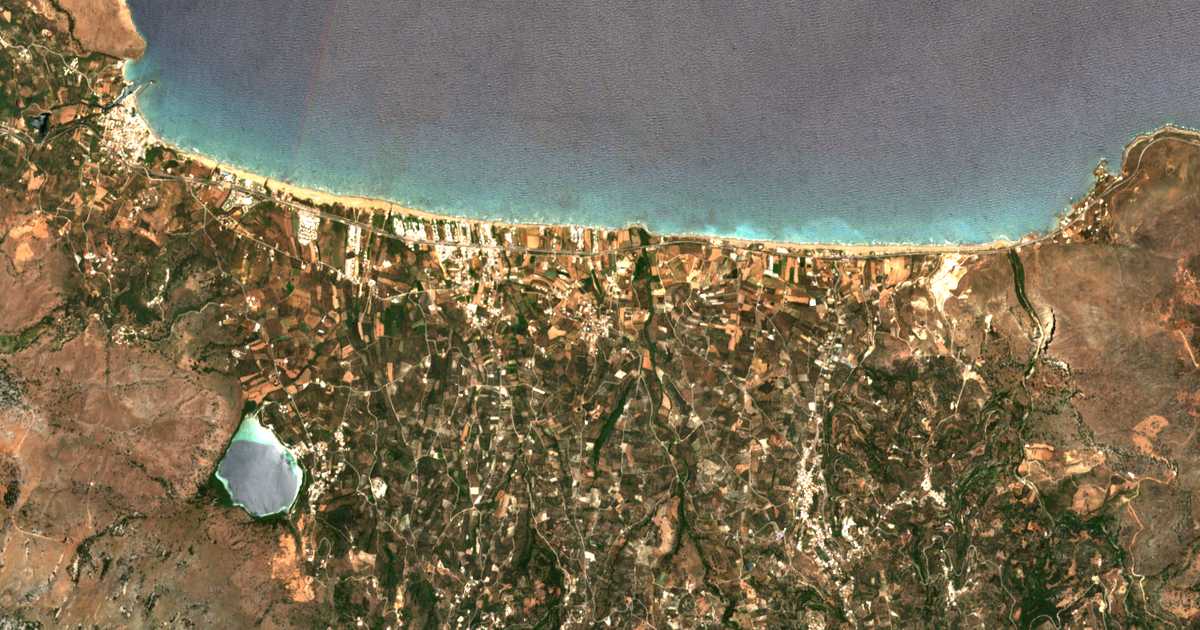 Mapa por satélite de Drámia