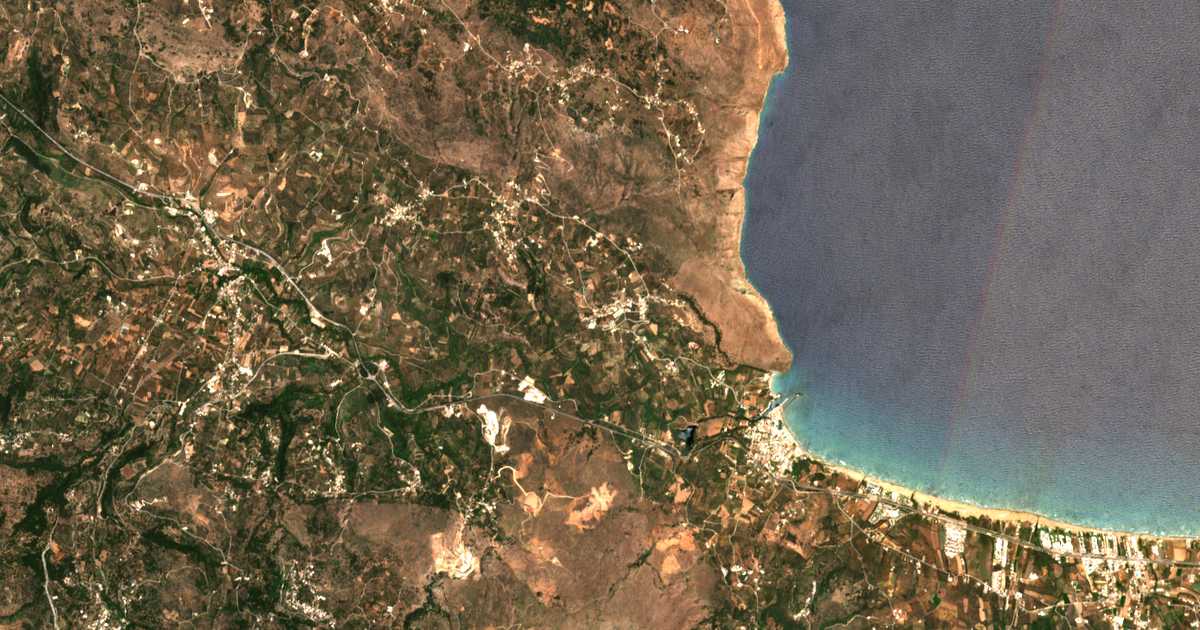 Mapa por satélite de Exópolis