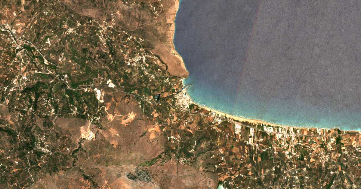Mapa por satélite de Georgioúpolis