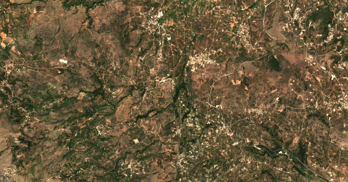 Mapa por satélite de Machairoí