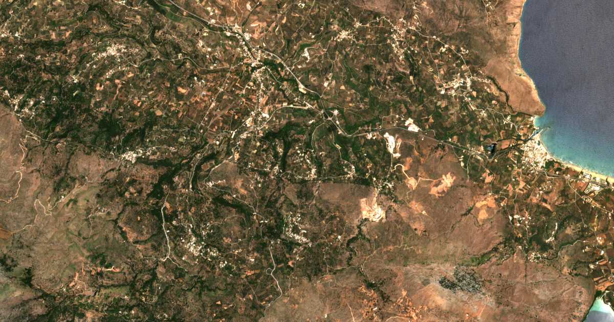 Mapa por satélite de Máza