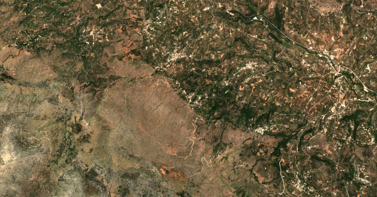 Mapa por satélite de Tzitzifés