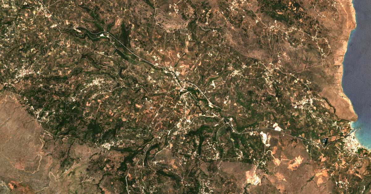 Mapa por satélite de Vrýses