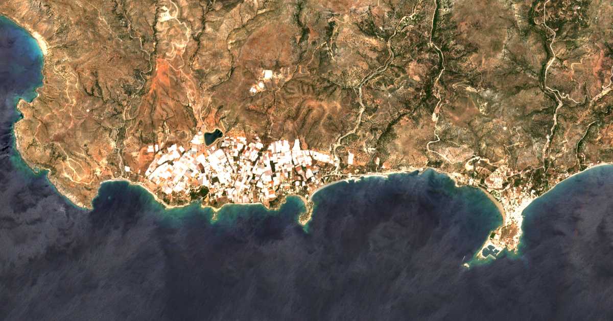 Mapa por satélite de Gialós