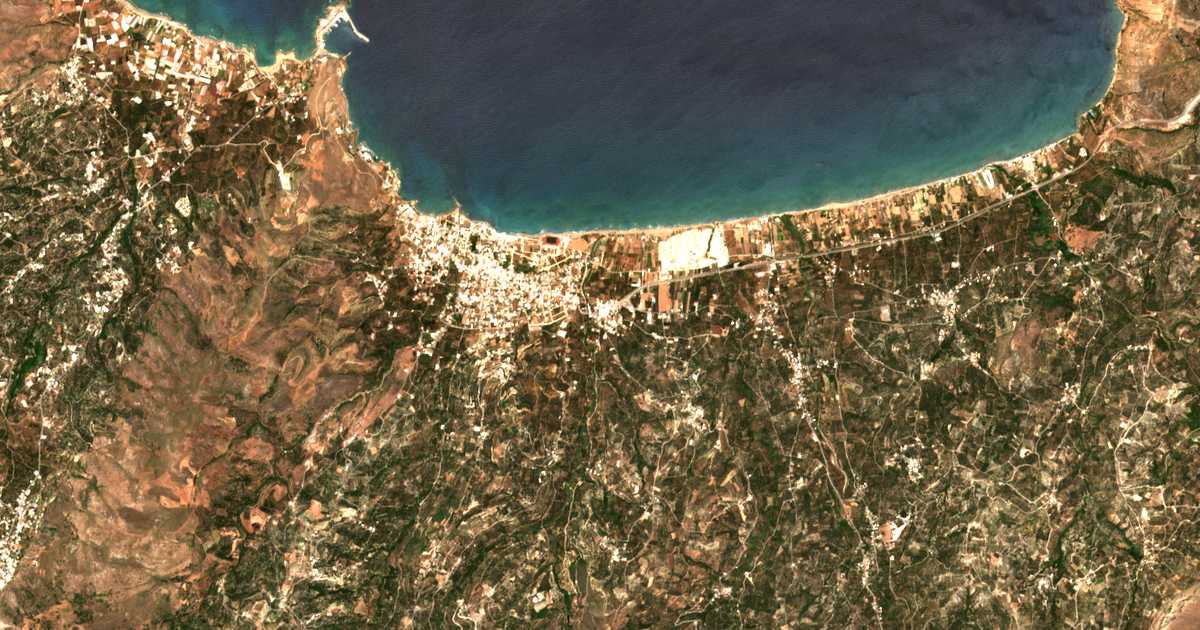 Mapa por satélite de Ágios Antónios