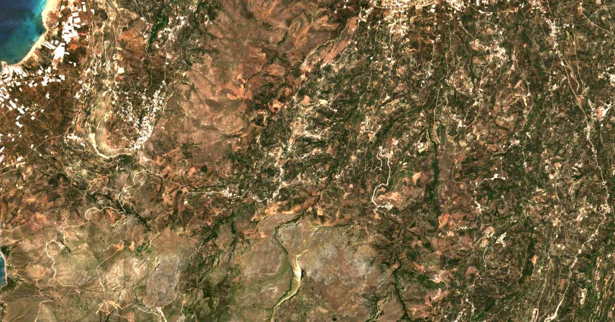 Mapa por satélite de Fterólakka