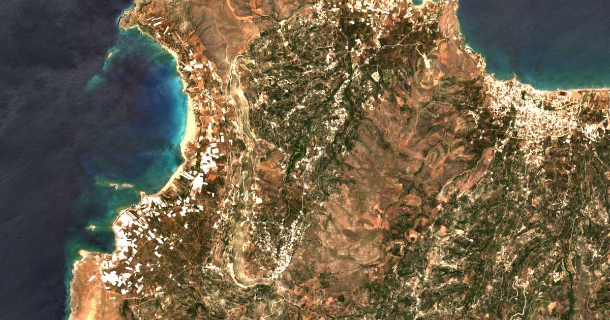 Mapa por satélite de Gramvousá
