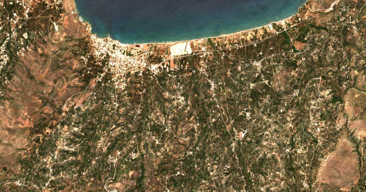 Mapa por satélite de Kallergianá