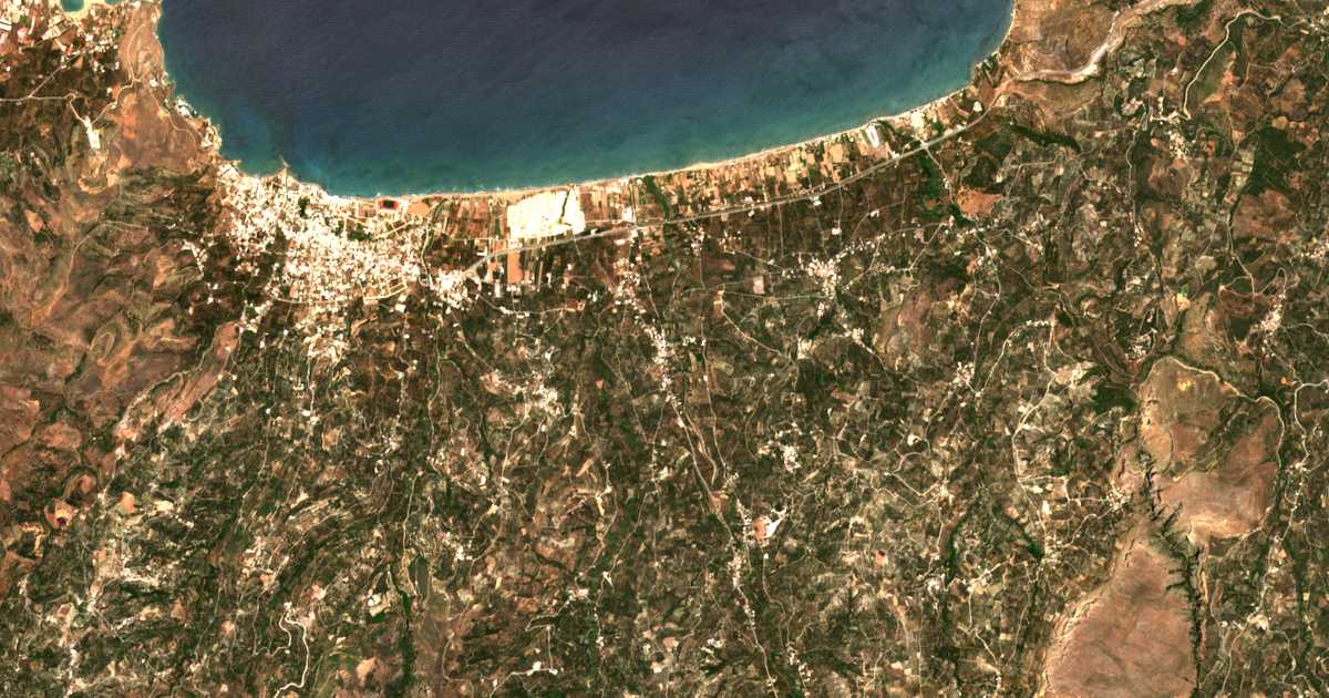Mapa por satélite de Kaloudianá