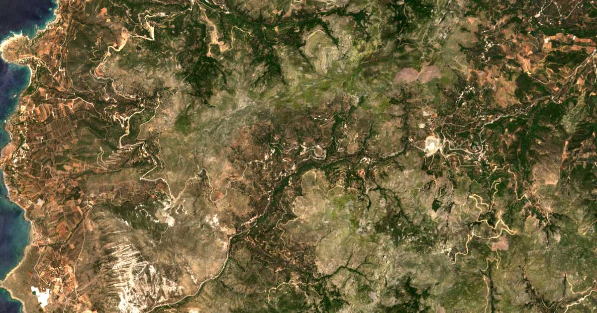 Mapa por satélite de Kefálion