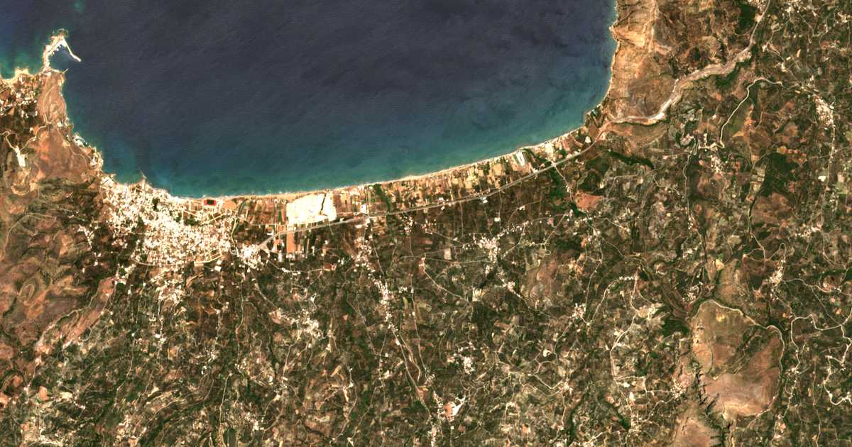 Mapa por satélite de Kókkinon Metóchion