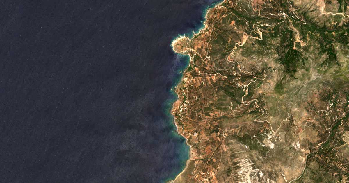 Mapa por satélite de Livádia