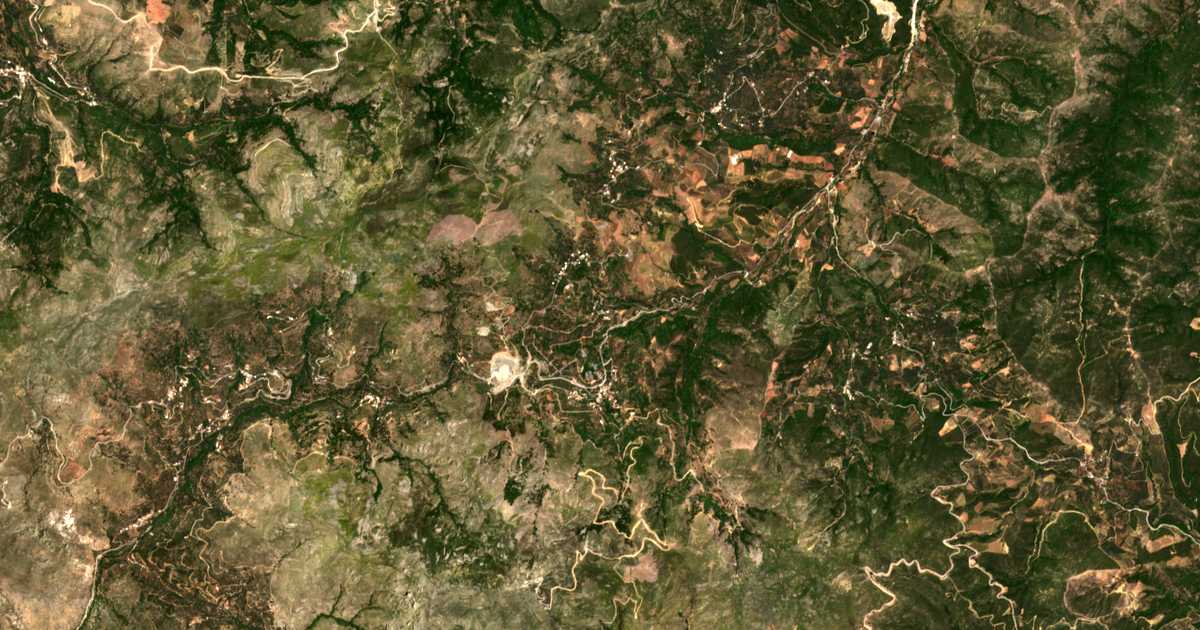 Mapa por satélite de Límni