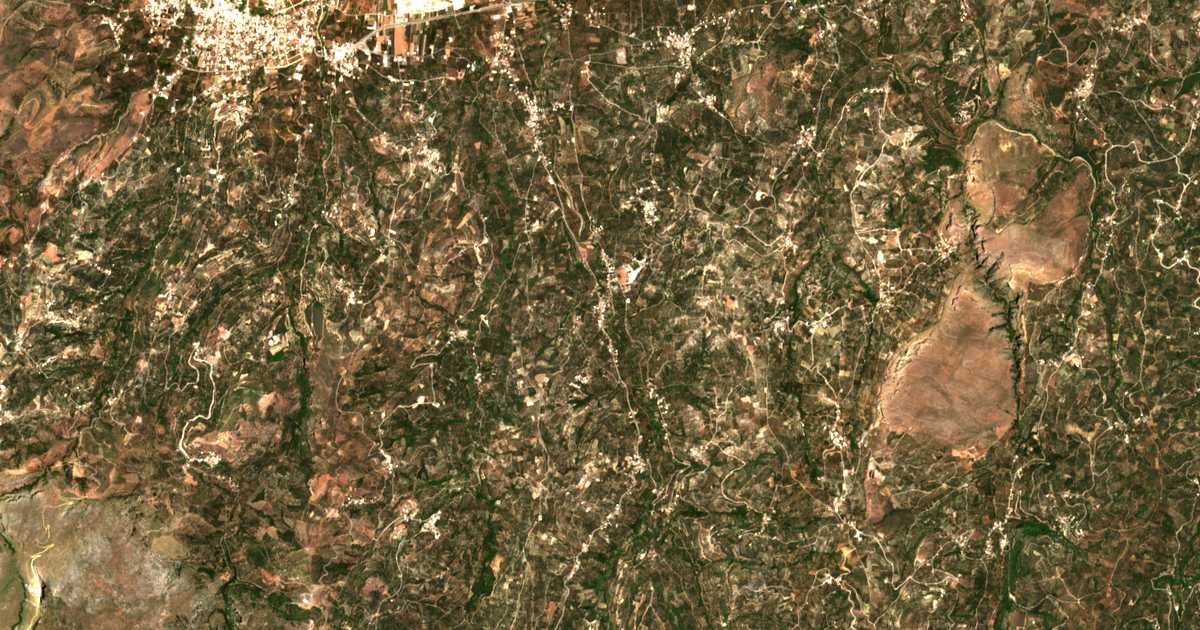 Mapa por satélite de Potamída