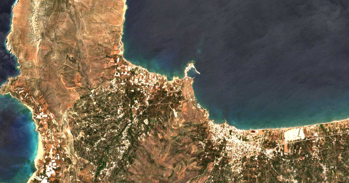 Mapa por satélite de Tráchilos