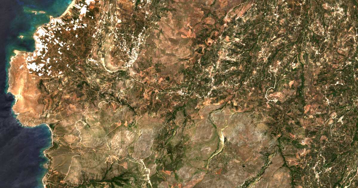 Mapa por satélite de Zacharianá