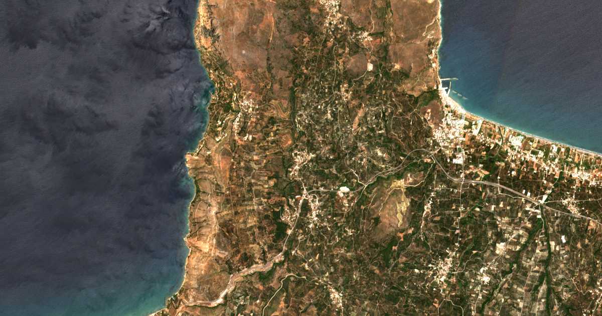 Mapa por satélite de Kamára