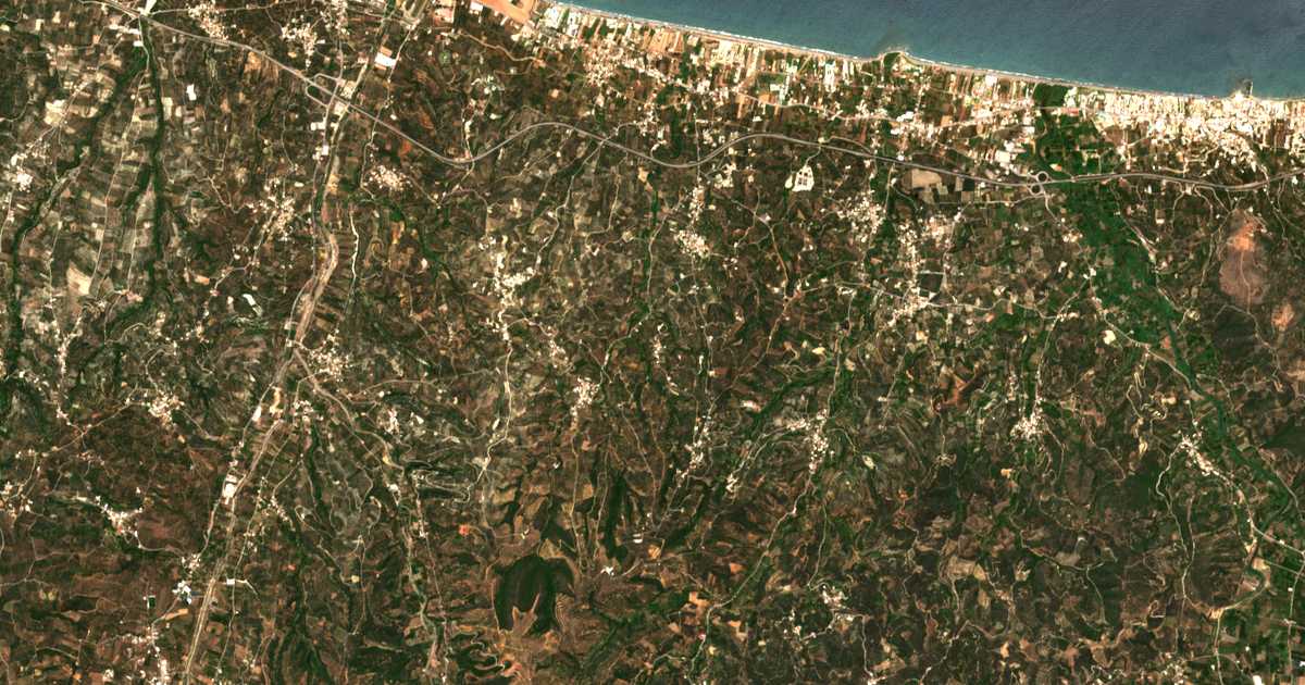 Mapa por satélite de Koiláda