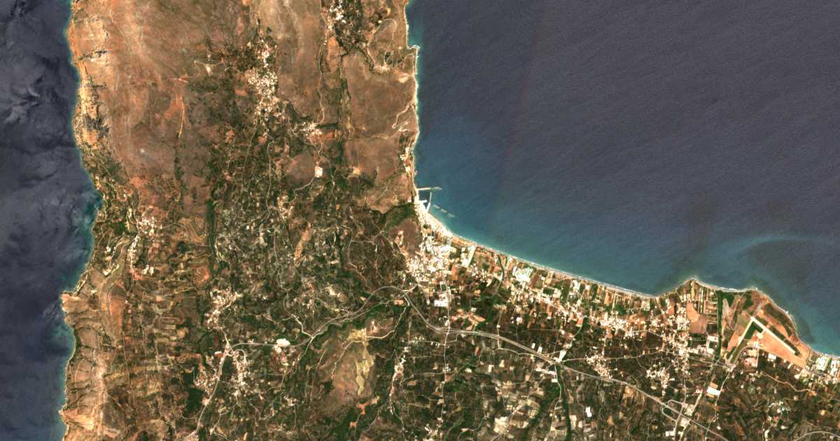 Mapa por satélite de Kolymvári
