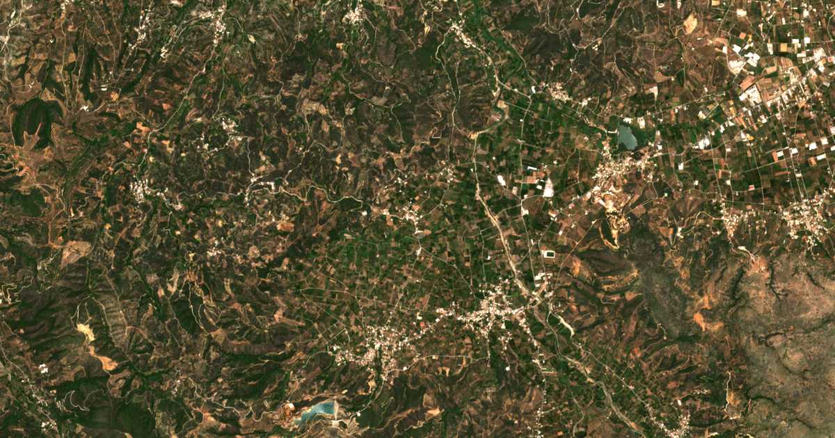 Mapa por satélite de Koufós